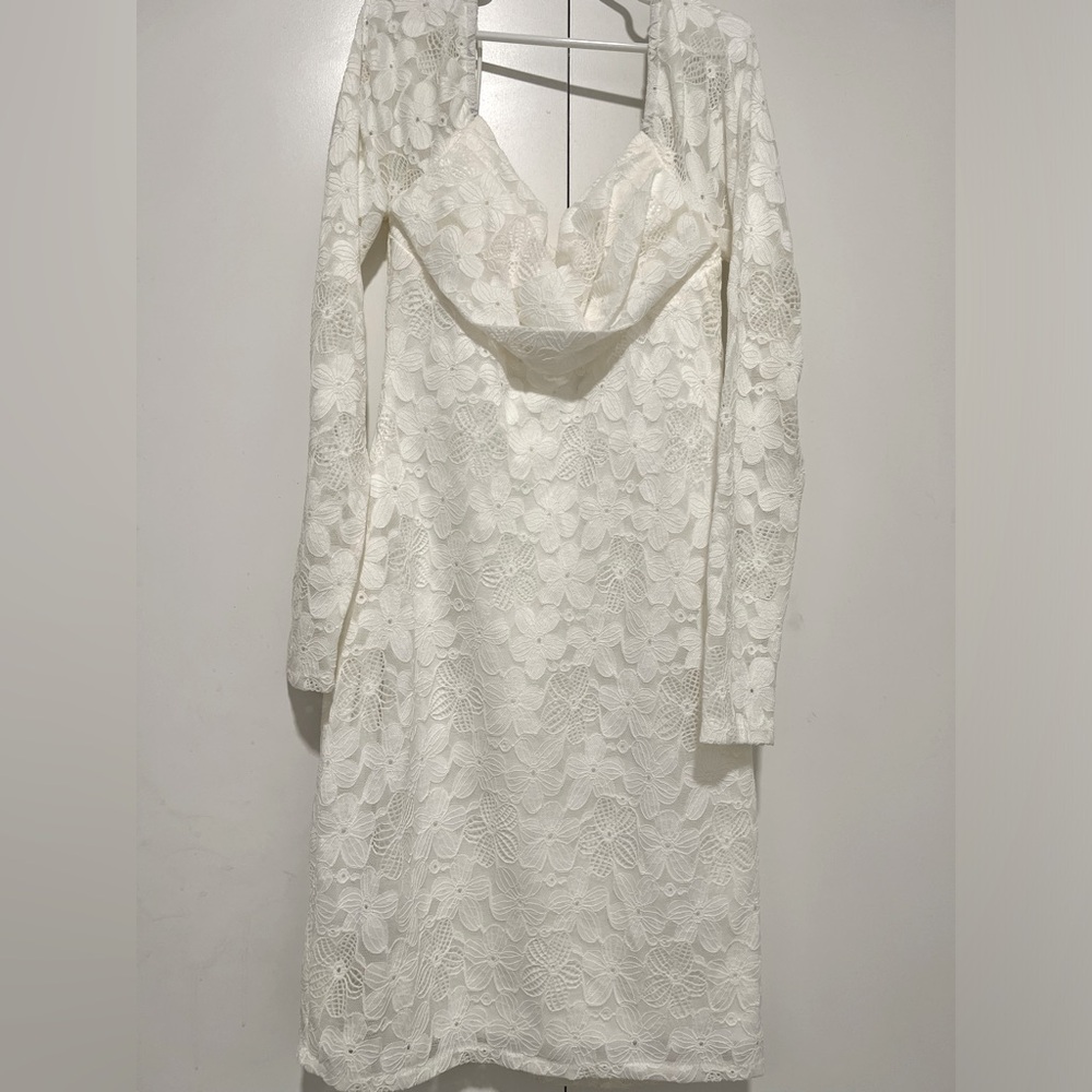 White lace dress